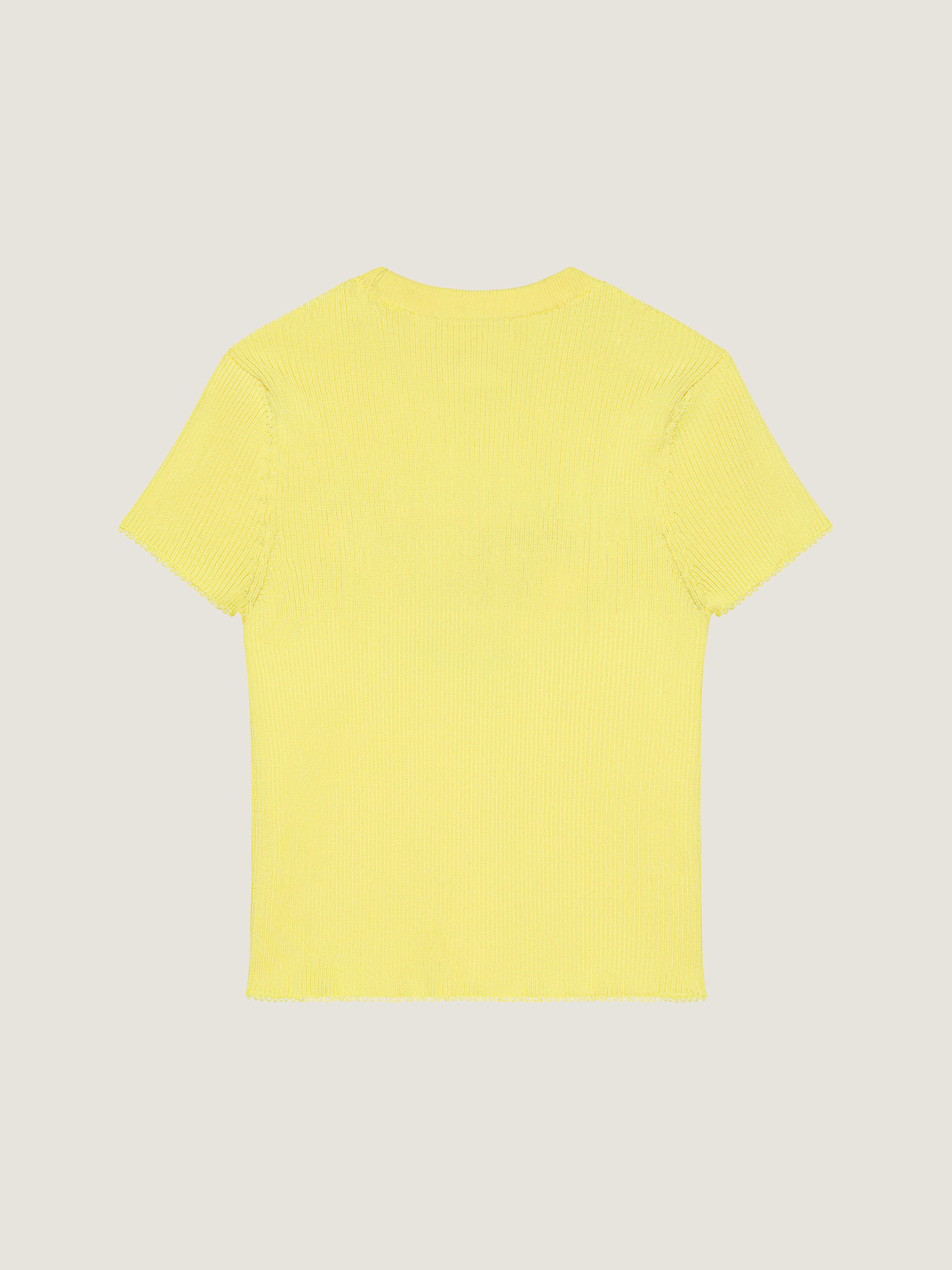 CROPPED TOP IN FINE RIB - 3