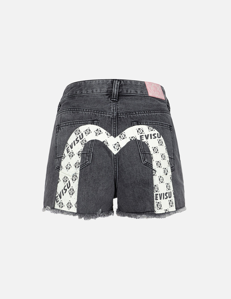 KAMON ALLOVER PRINT DAICOCK REGULAR FIT DENIM SHORTS와 로고 2
