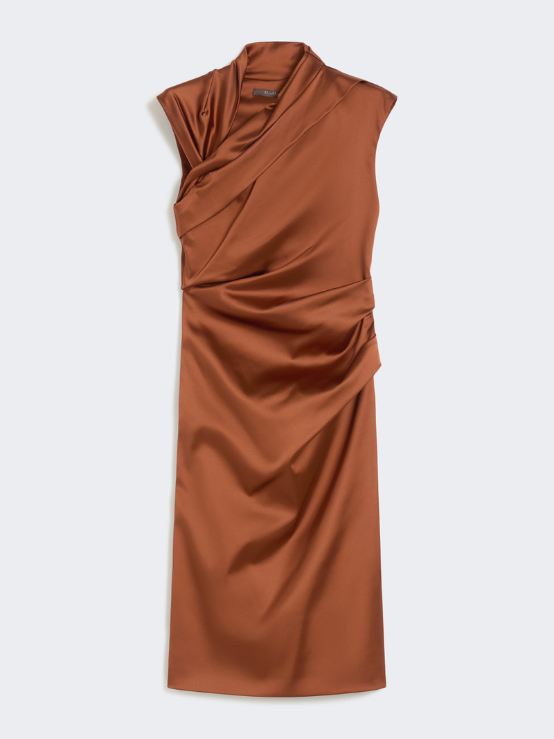CANTICO Stretch satin midi dress 1