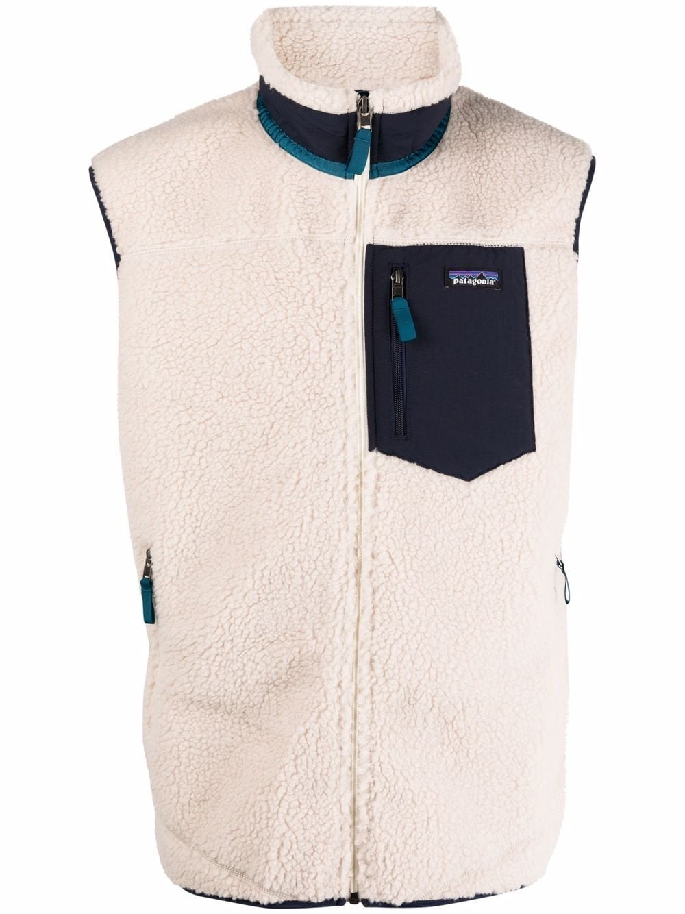 shearling gilet - 1