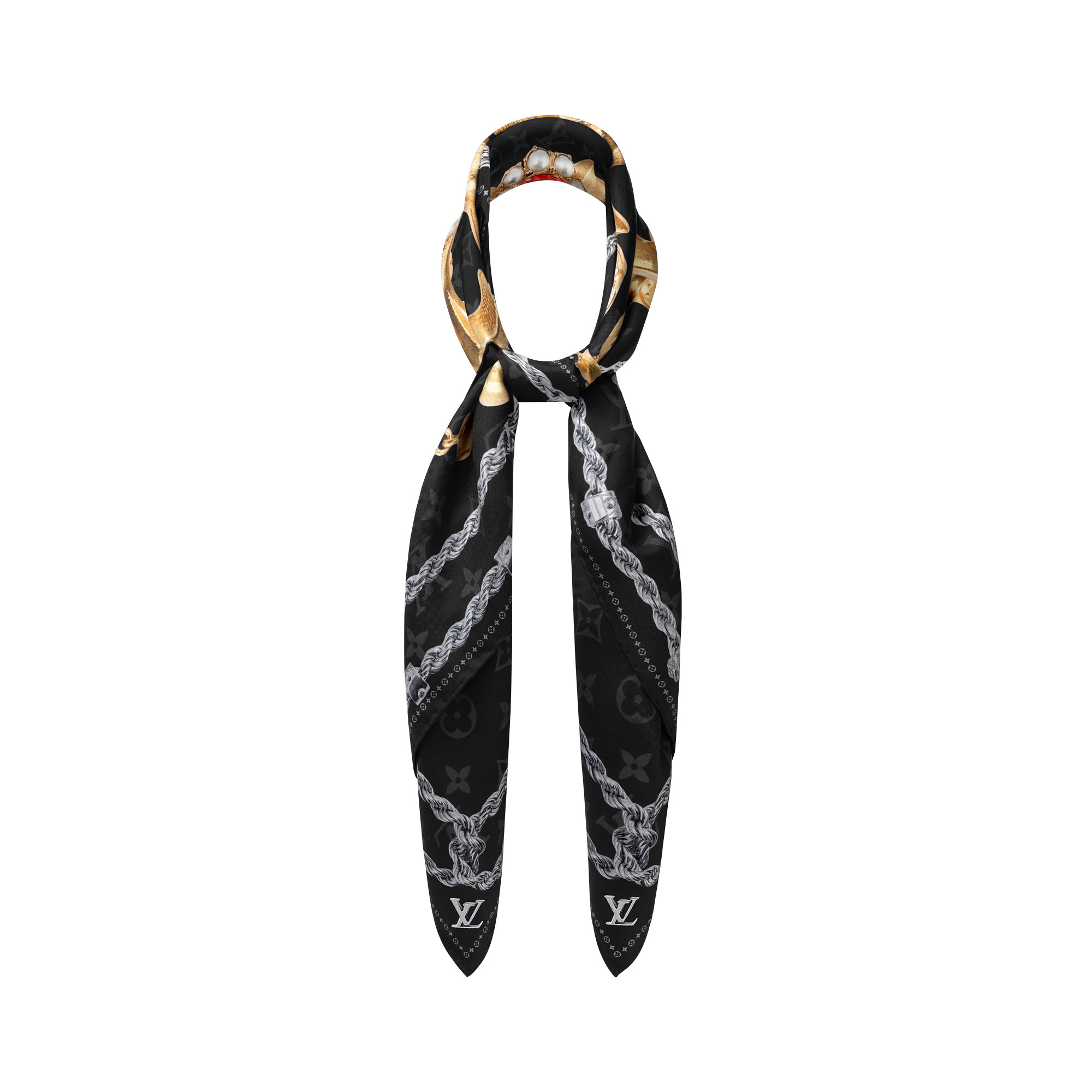 LV Dynasty Brooch Silk Square - 3