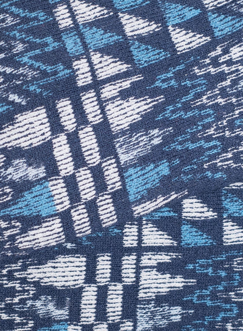 Nigel Cabourn Kinari Tokyo Cotton Salish Rug Crew Sock in Blue outlook