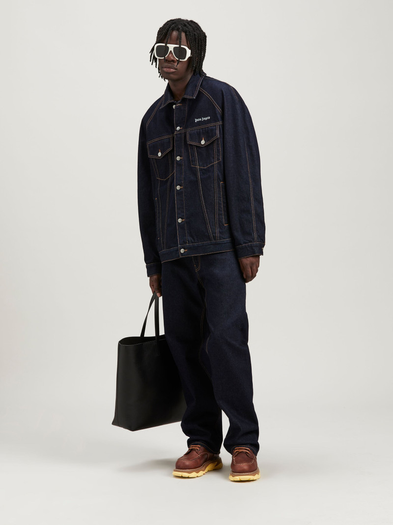 Raw Wash Logo Denim Jacket 2