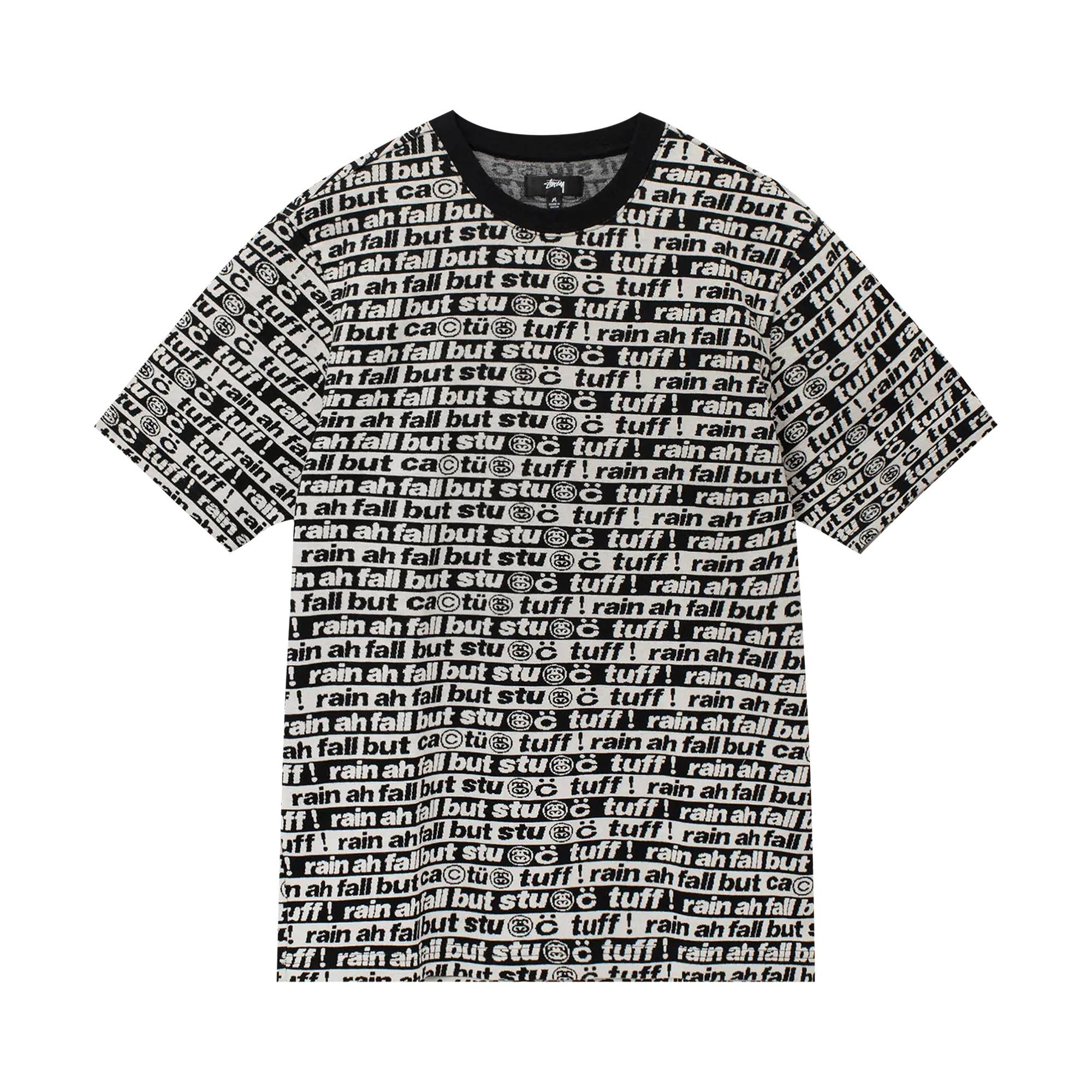 Stussy x Cactus Plant Flea Market Jacquard Crew 'Black' - 1