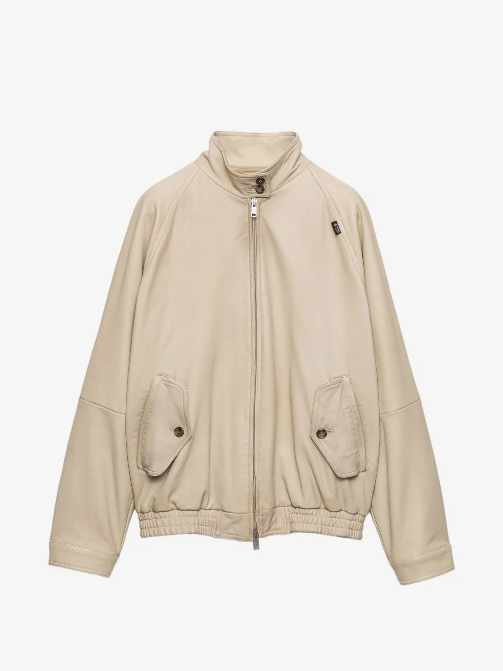 nappa leather blouson jacket - 1