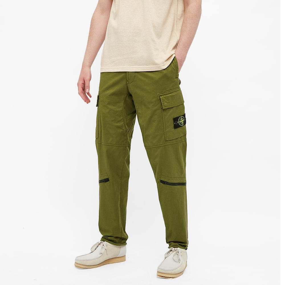 Stone Island Brushed Cotton Cargo Pant - 4