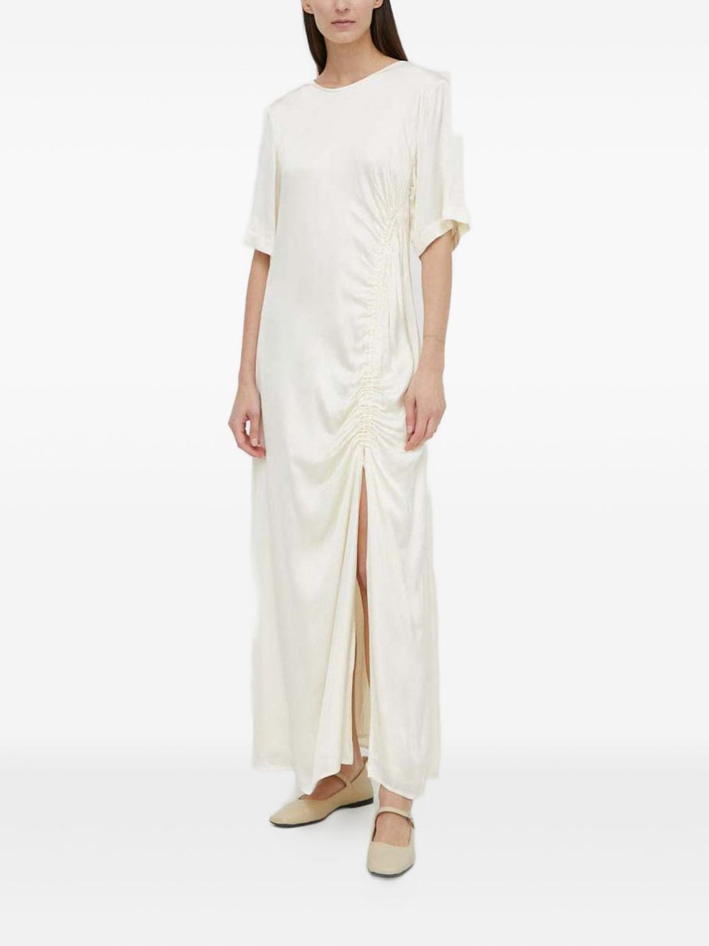 ruched-slit maxi dress 1