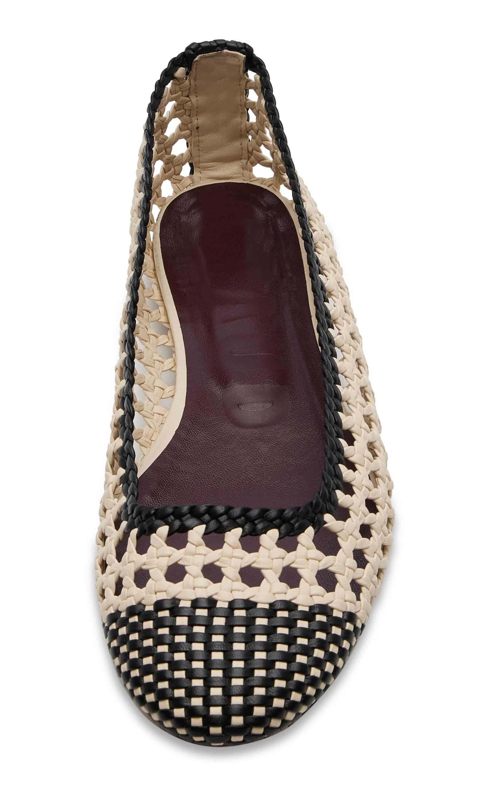 Nell Crocheted Leather Ballet Flats multi - 3