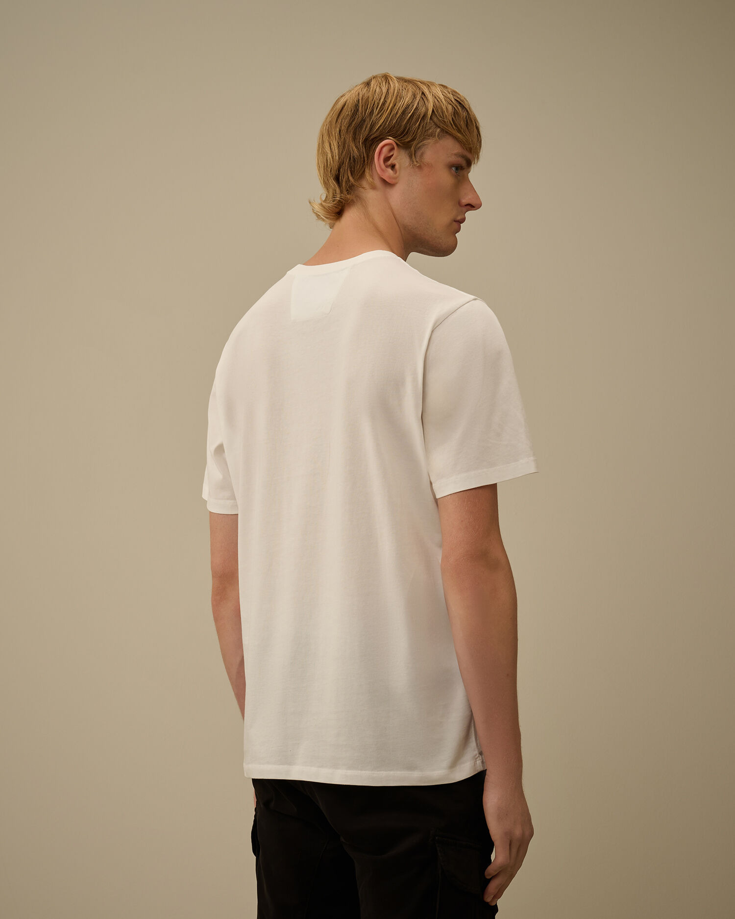 30/1 Jersey Short Sleeve Logo Label T-Shirt - 4