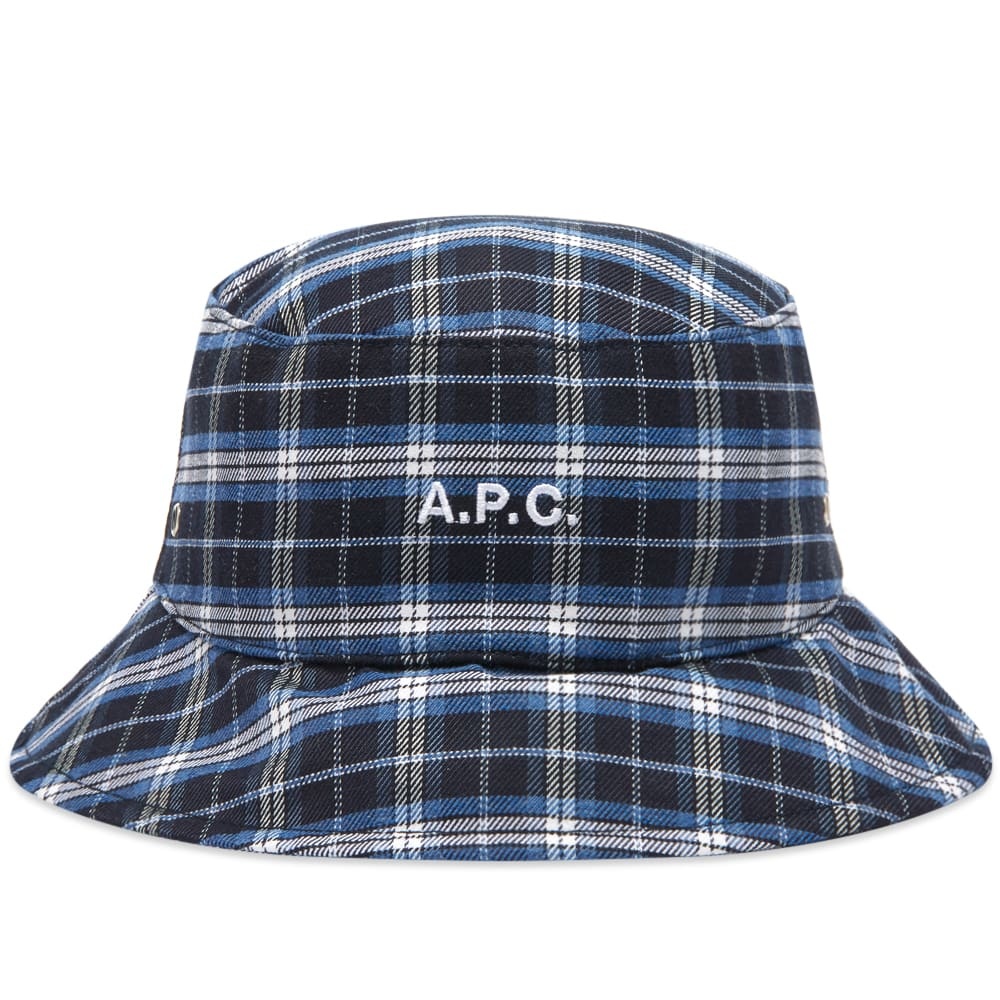 A.P.C. Steve Check Bucket Hat - 1