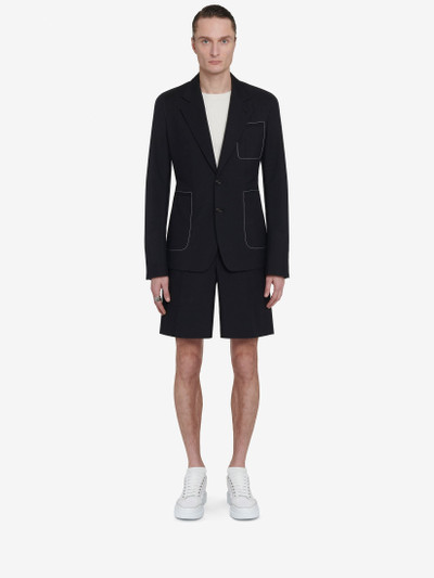 Alexander McQueen Men's Tailored Shorts in Black outlook