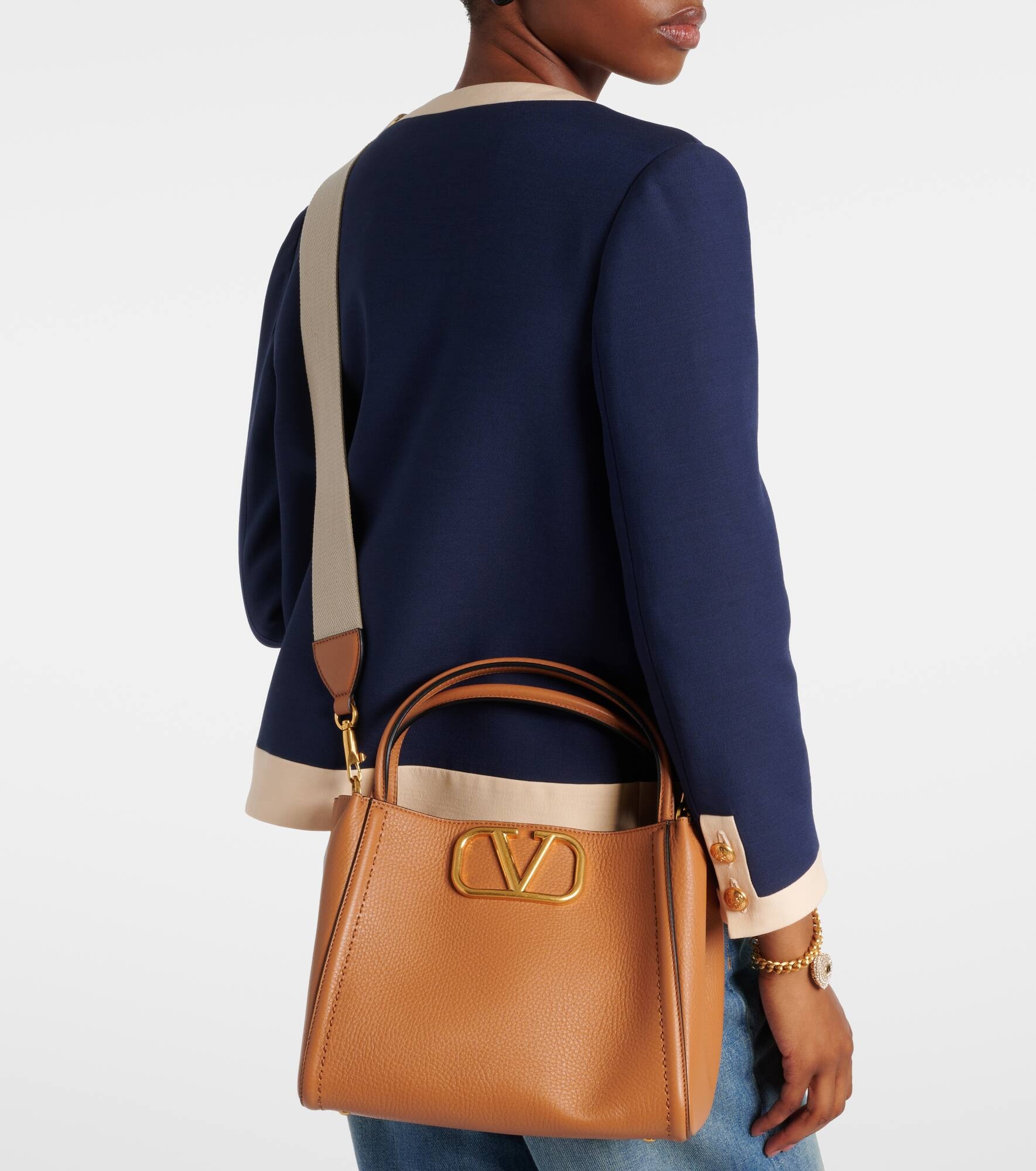 Alltime Medium leather tote bag - 7