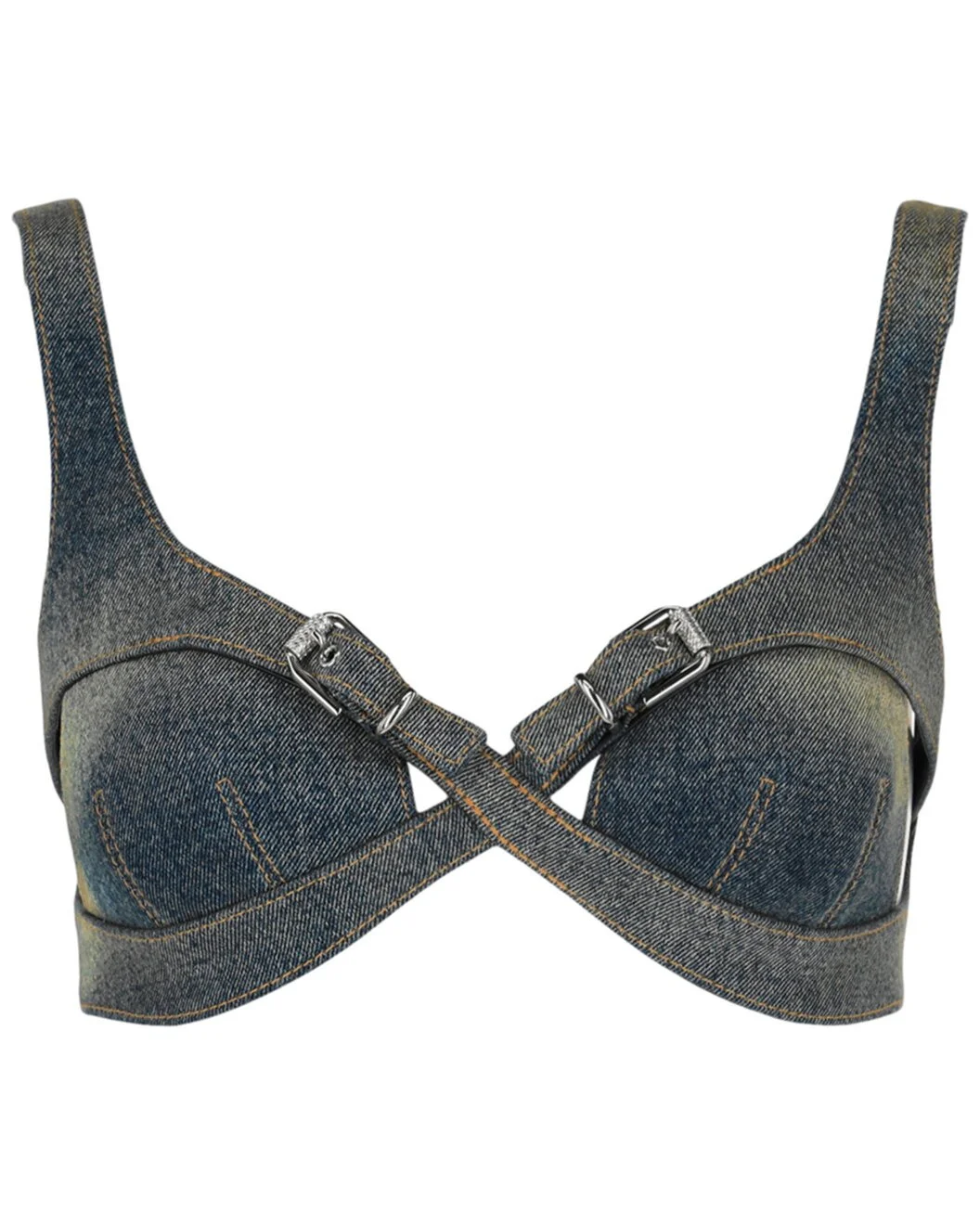 Givenchy Crisscross Denim Top - 1