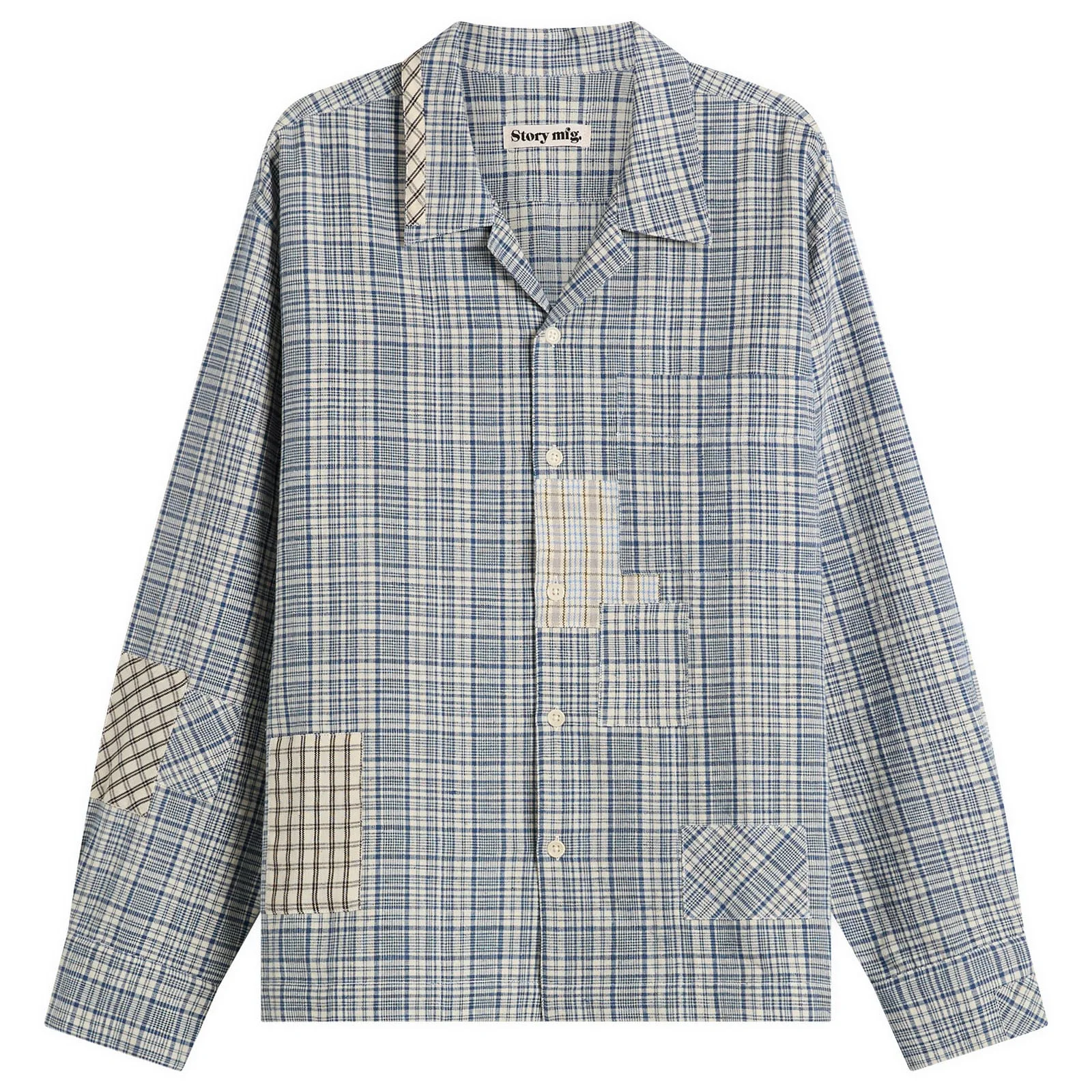 Story mfg Greetings Patchwork Long Sleeve Shirt - 1