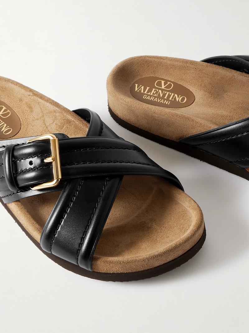 Fussfriend Buckled Leather Slides 4