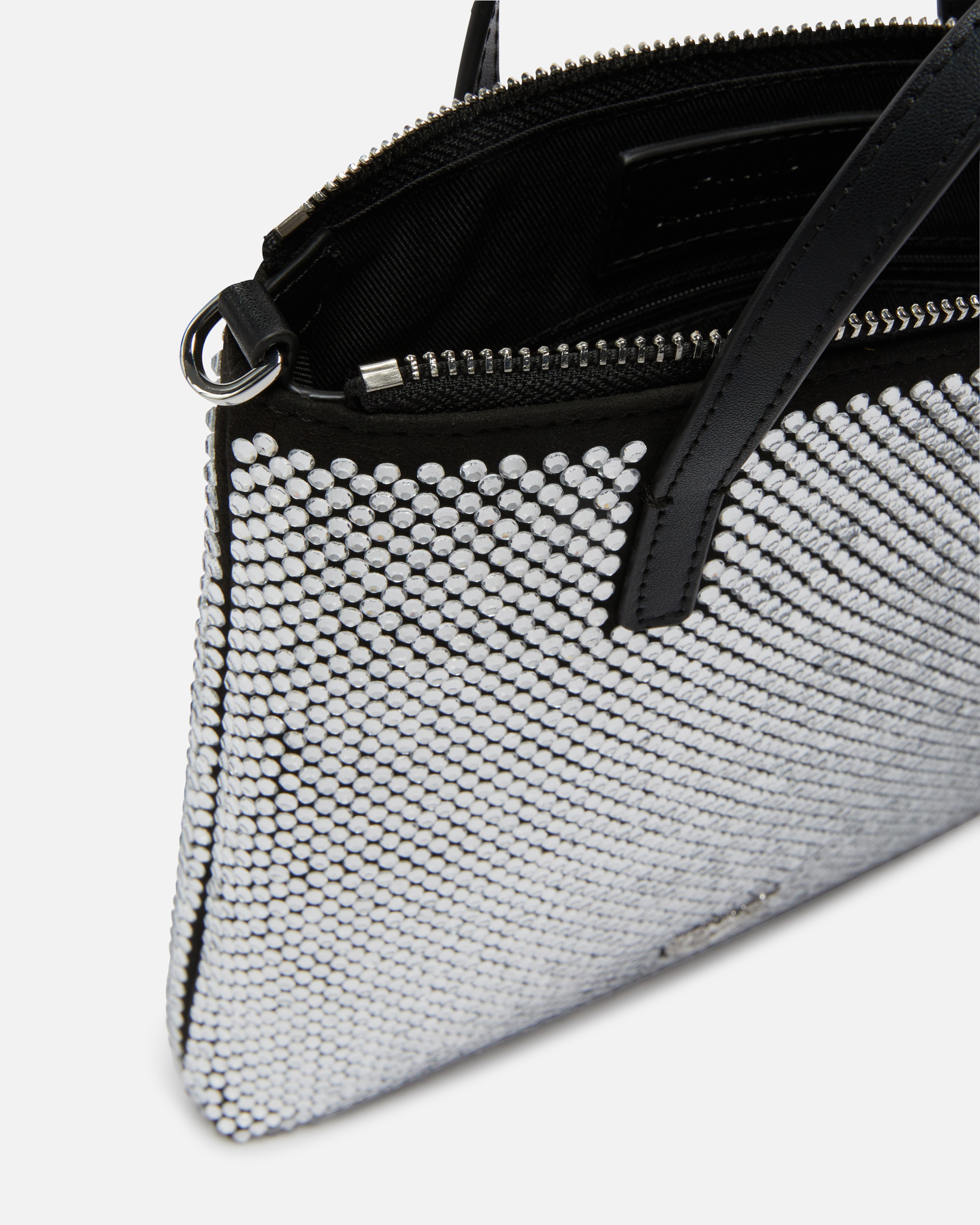 トートバッグ PINKO Mini shopping bag PINKO SMALL SHOPPING BAG WITH JEWEL RHINESTONES AND SHOULDER