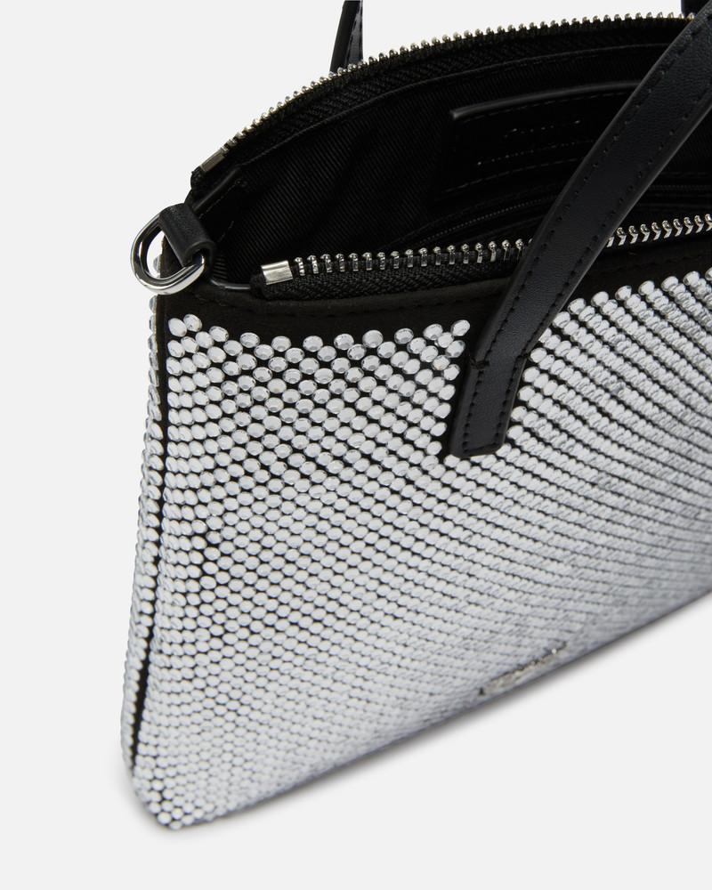 SMALL SHOPPING BAG WITH JEWEL RHINESTONES AND SHOULDER STRAP 4