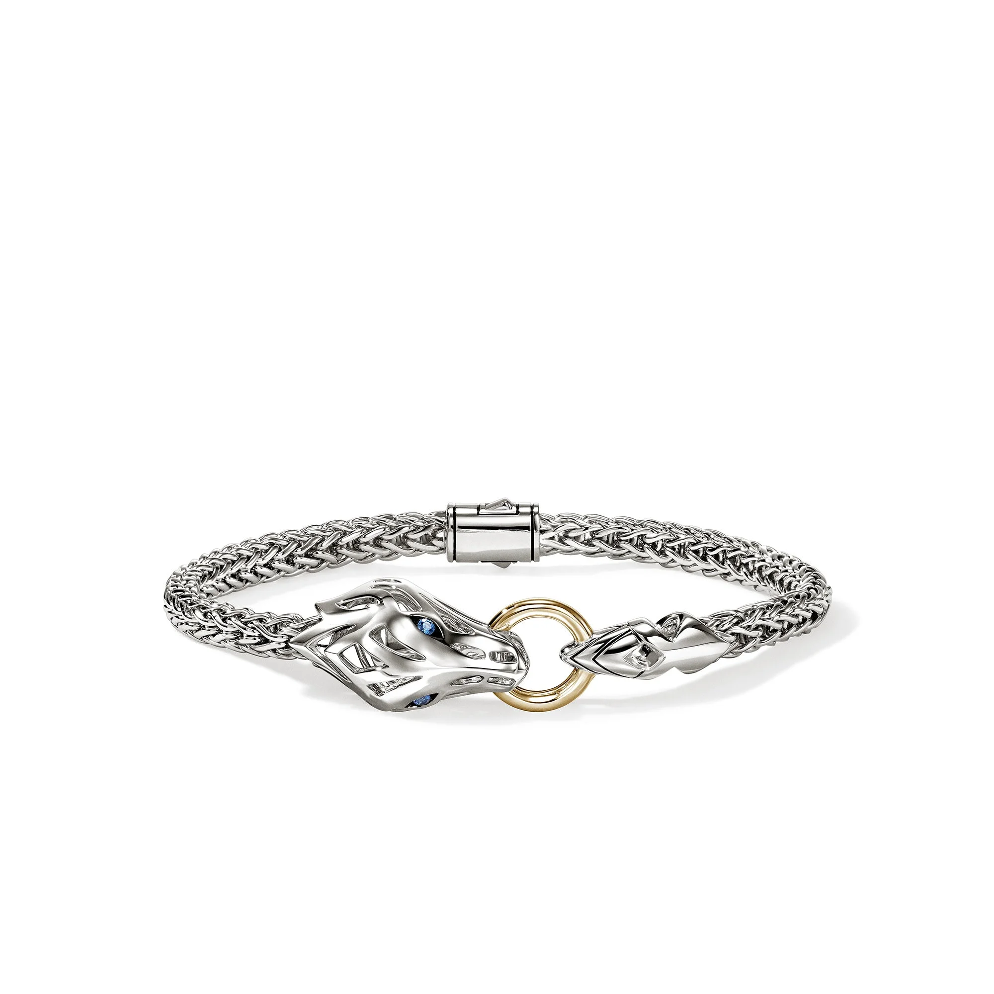 Naga Bracelet, Gold, Sterling Silver, Blue Sapphire, 4.4MM - 1