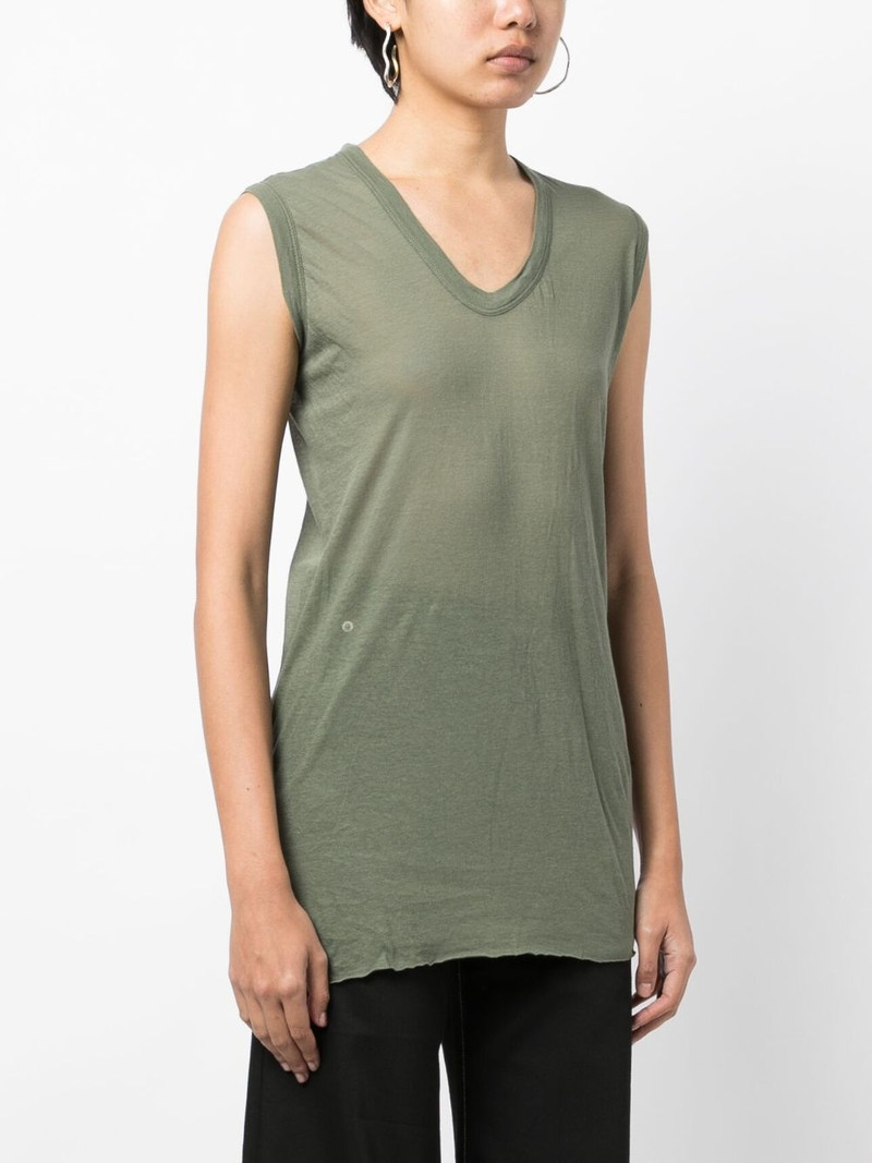sleeveless V-neck tank top 3