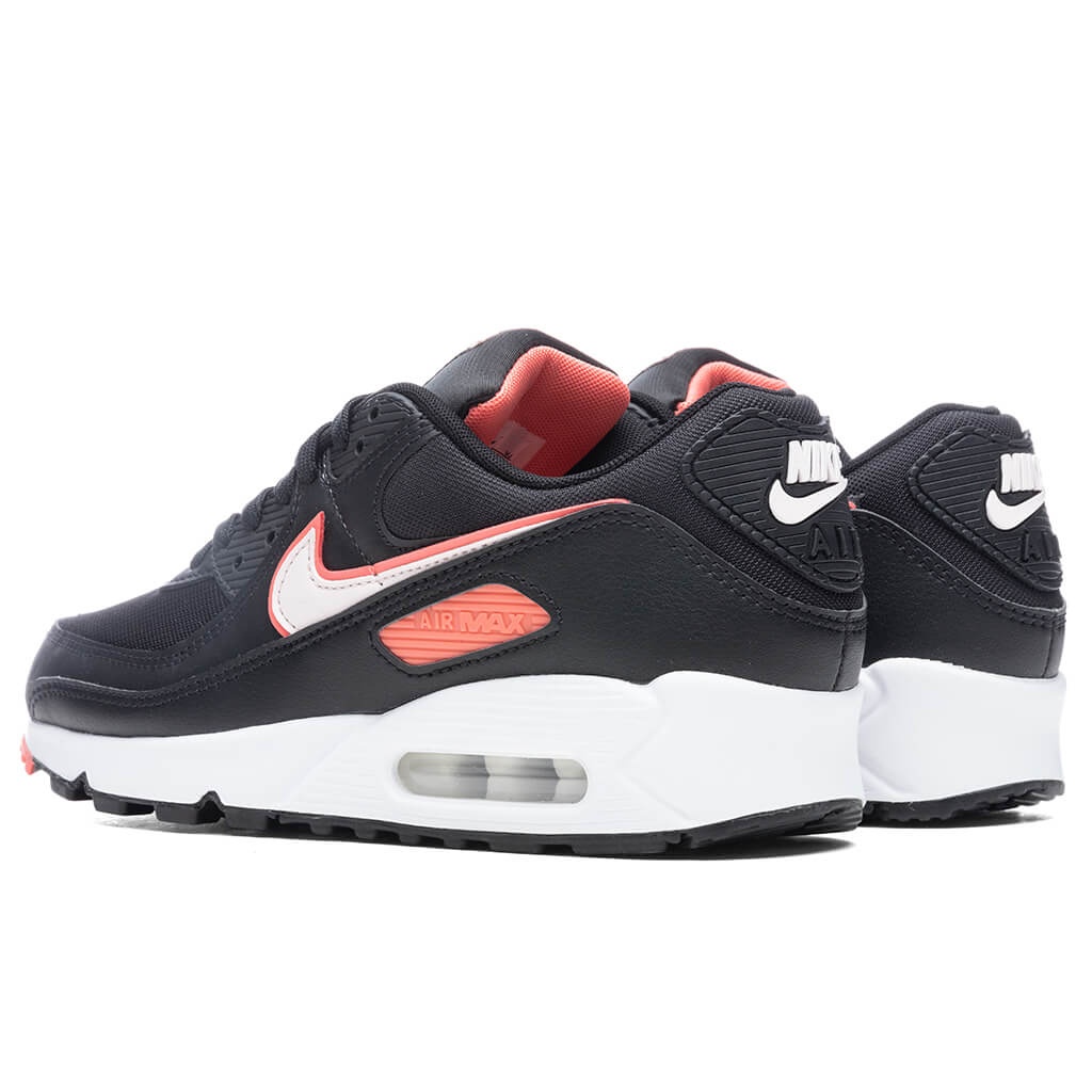NIKE WOMEN'S AIR MAX 90 - BLACK/LIGHT SOFT PINK - 3