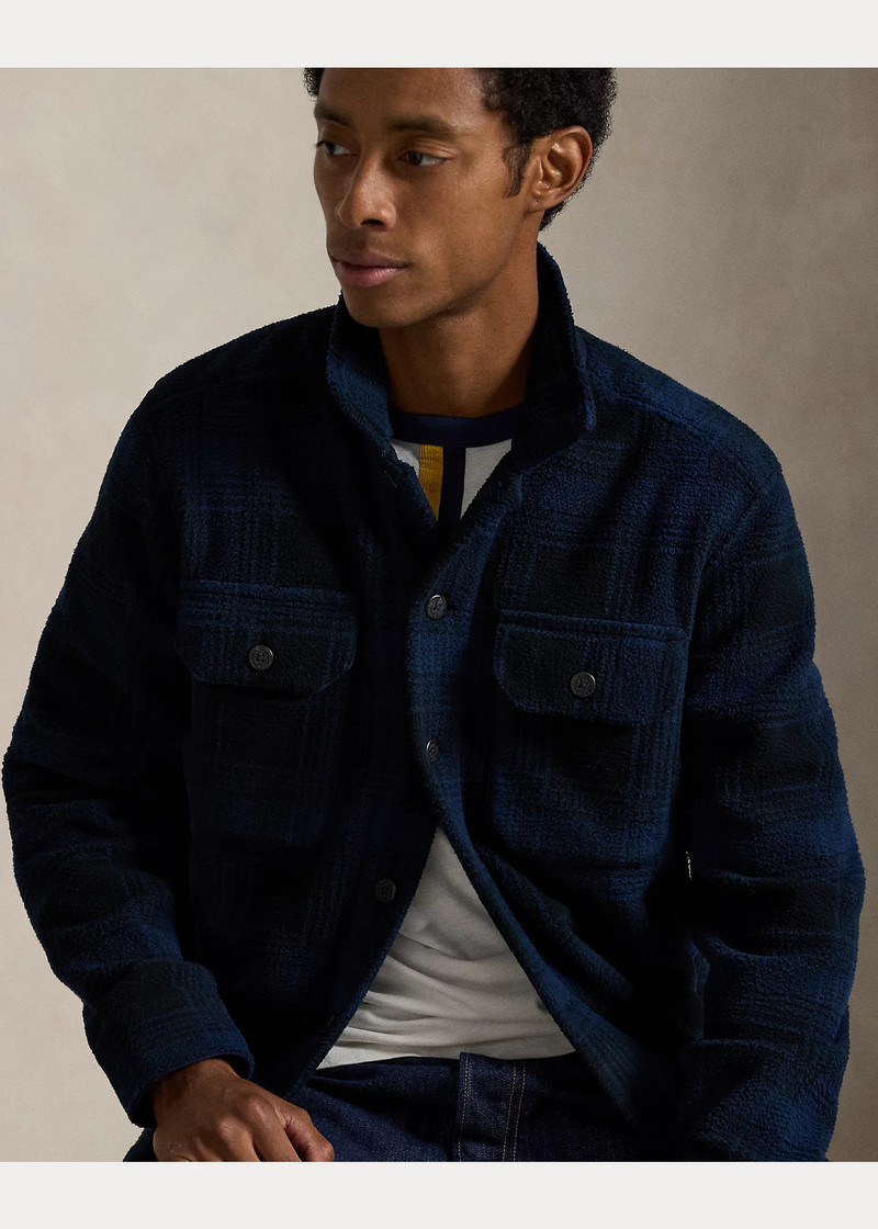 Plaid Pile Fleece Overshirt 6