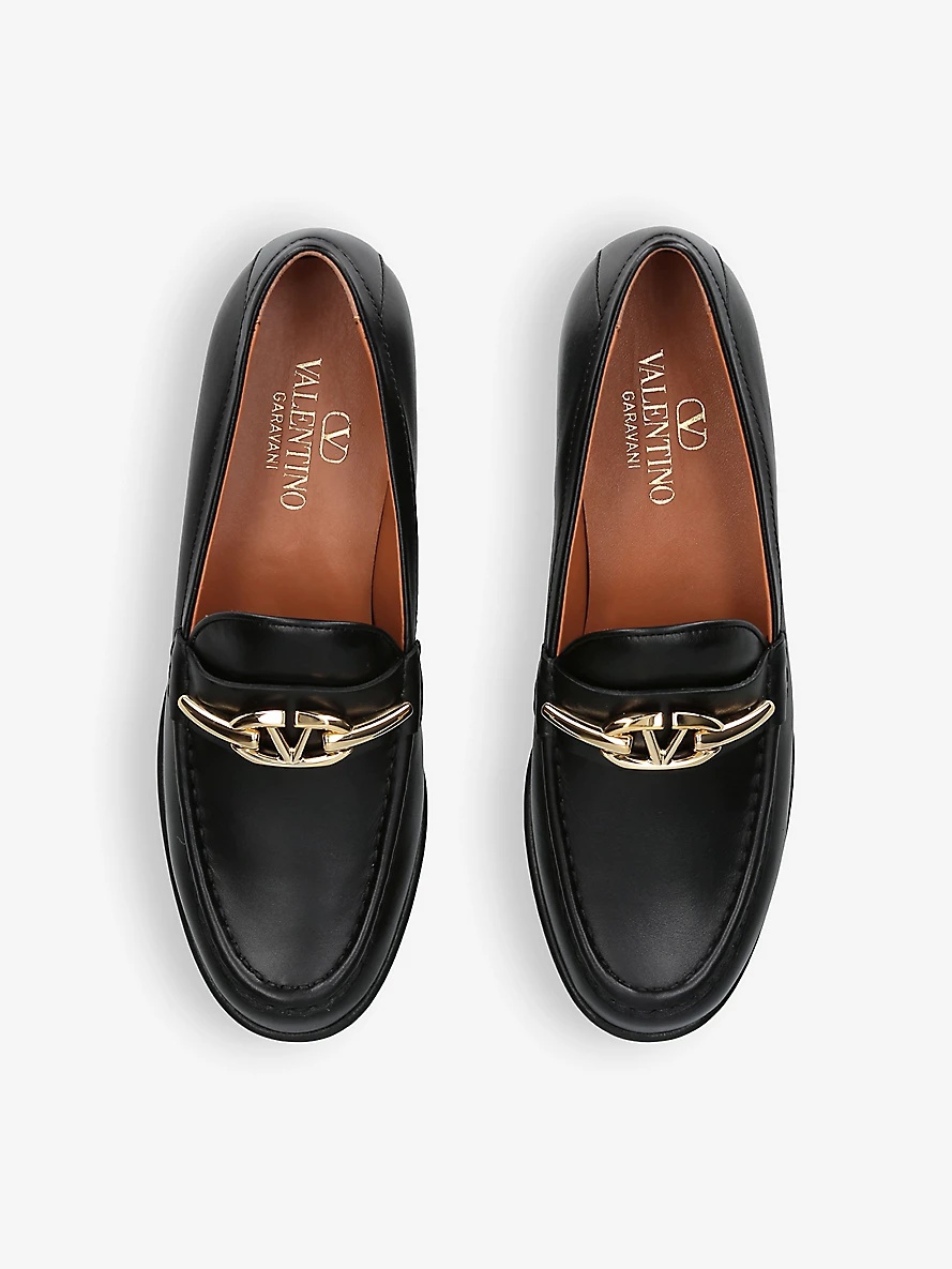 VLOGO Gate leather loafers - 2