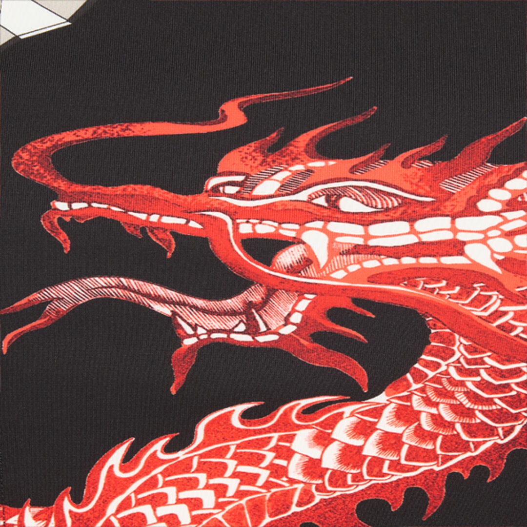 Midi Dress With Dragon - 5