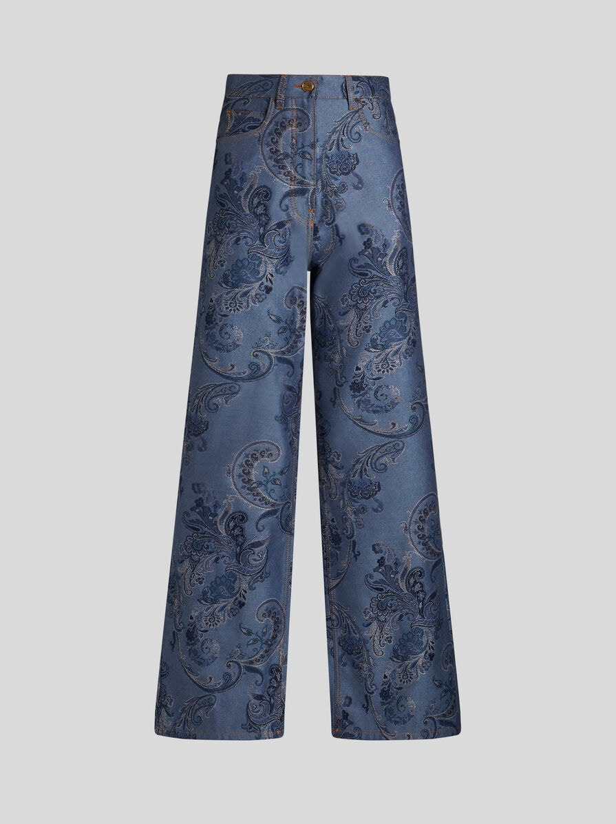 BAGGY JACQUARD JEANS - 1