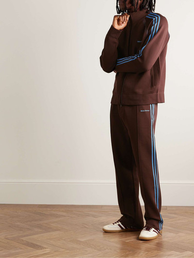 adidas Originals + Wales Bonner Slim-Fit Straight-Leg Striped Recycled Knitted Sweatpants outlook