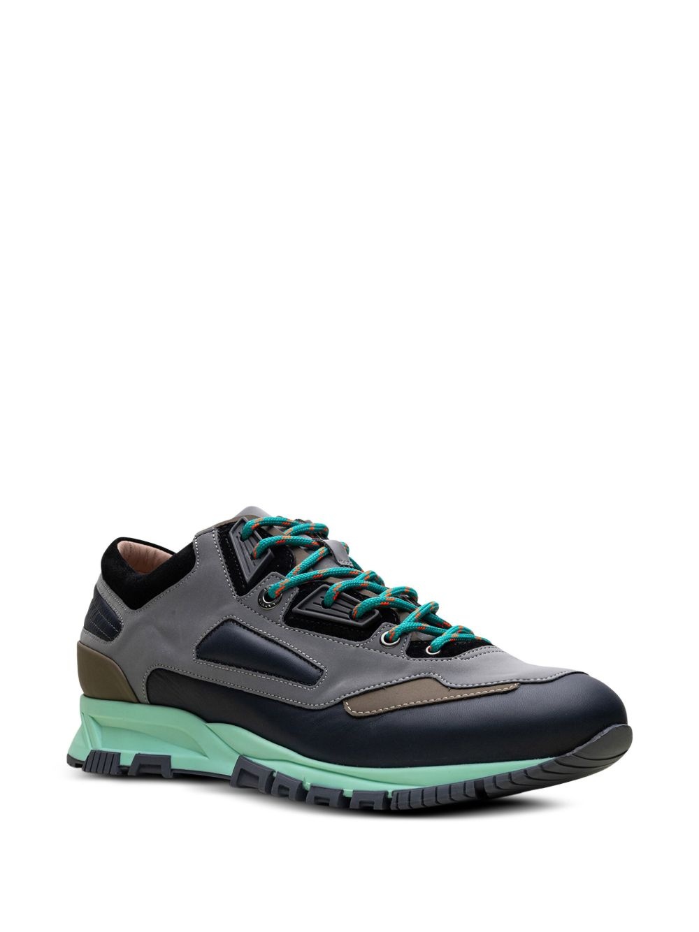 Reflective "Grey/Navy Blue" running sneakers - 2