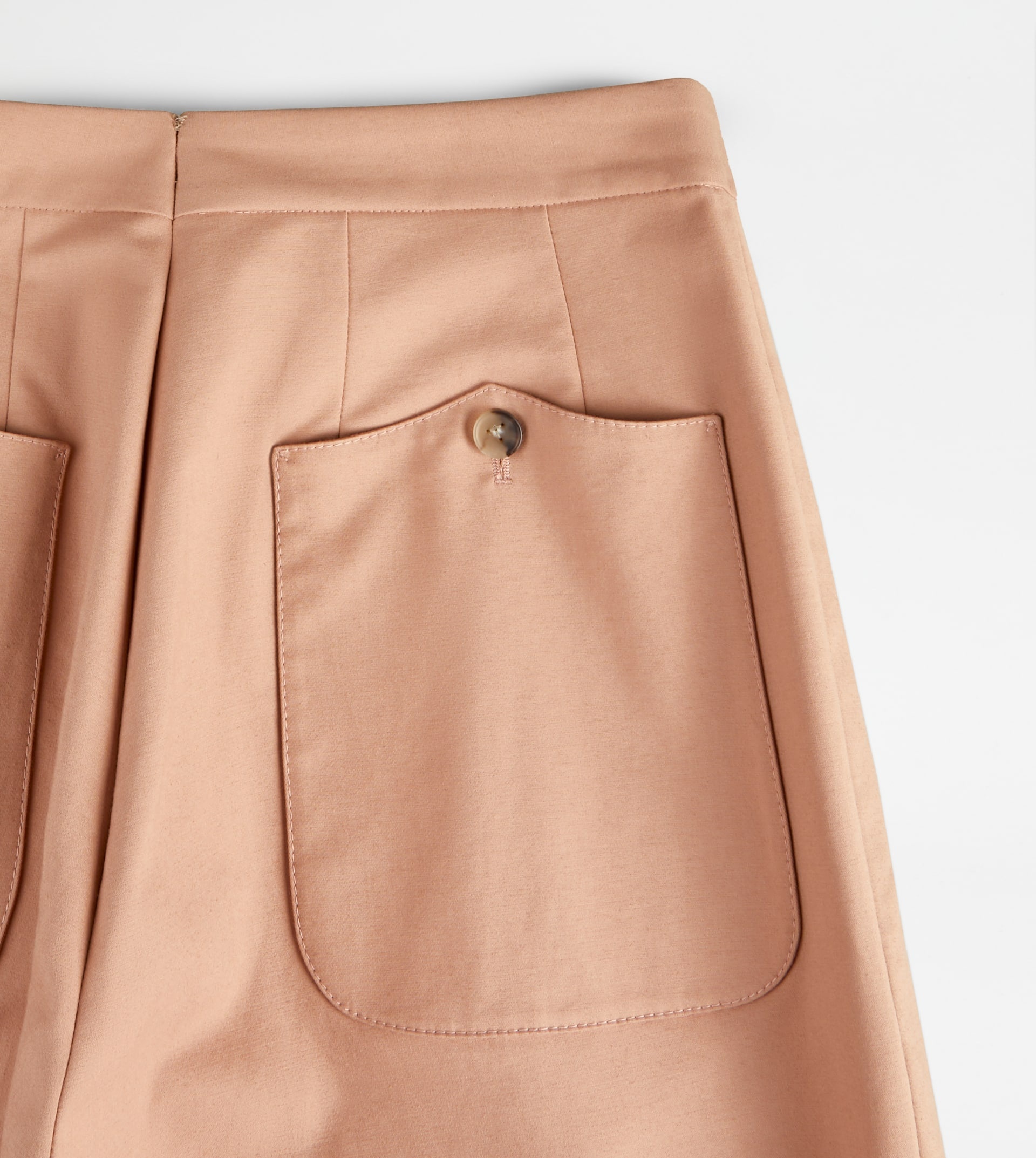 PANTS IN STRETCH COTTON - BEIGE - 8