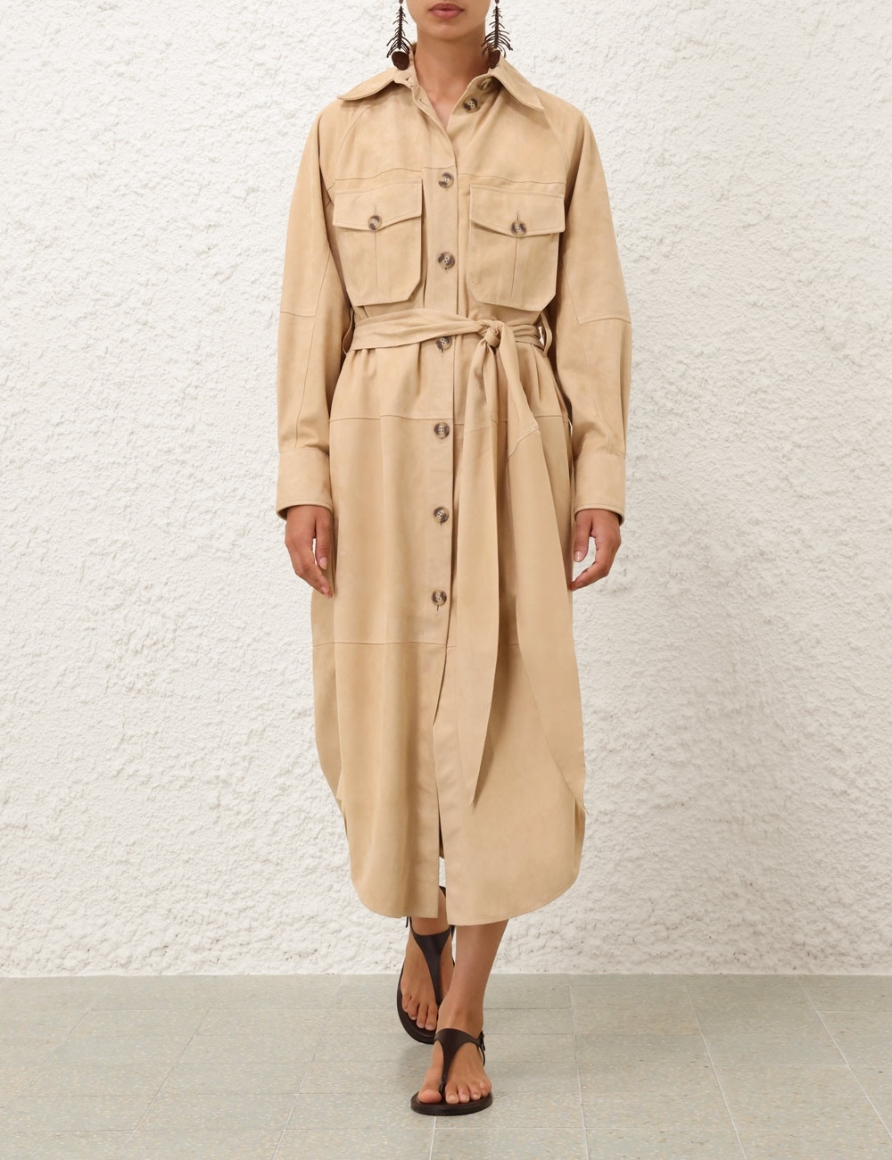 ILLUMINATE SUEDE TRENCH - 2