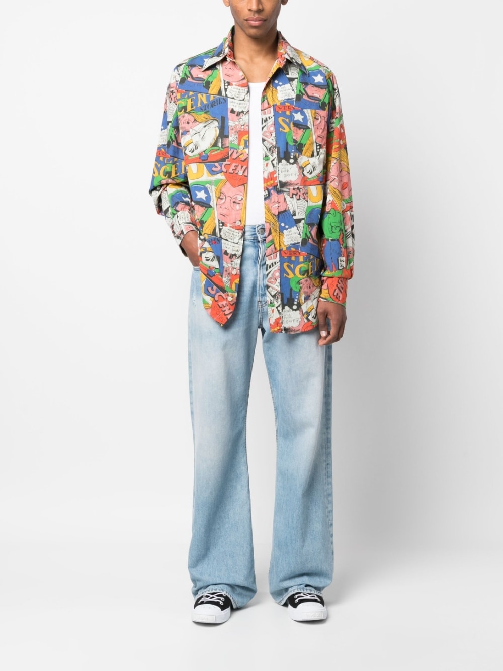 printed short-sleeved shirt - 2