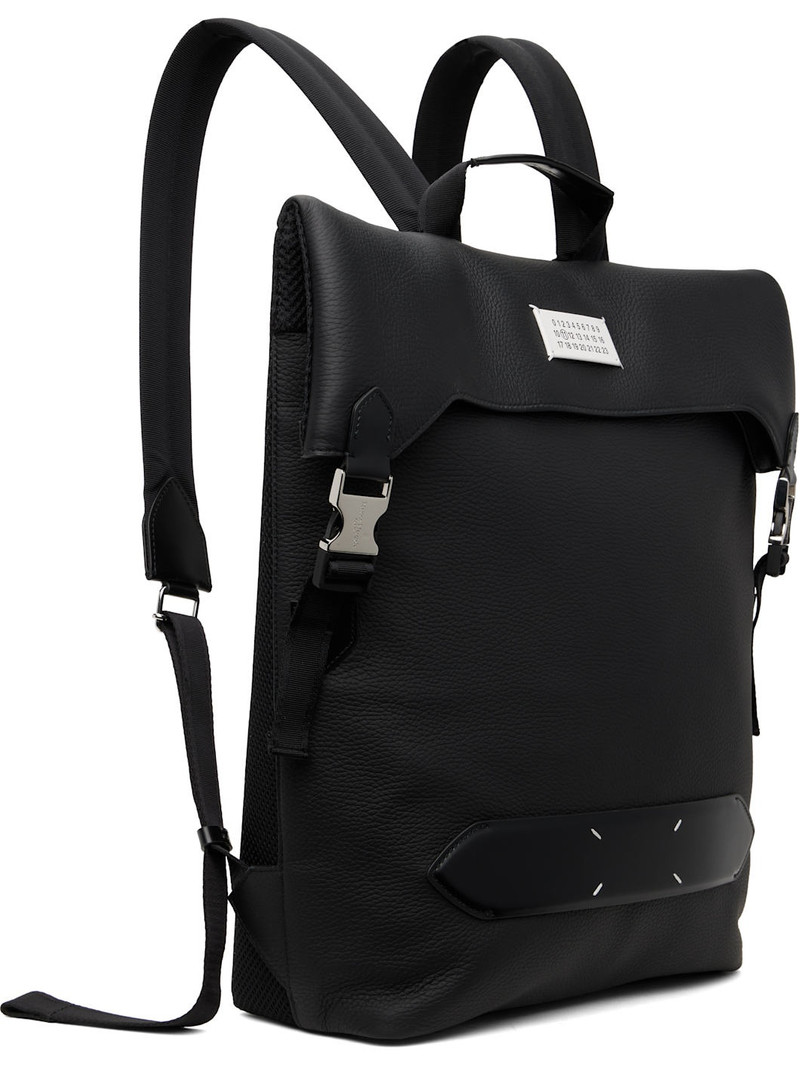 Maison Margiela Black Soft 5AC Flap Backpack outlook