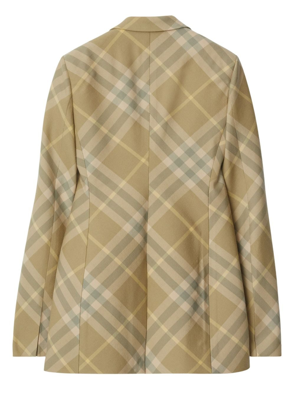 checked tailored single-breasted blazer - 4