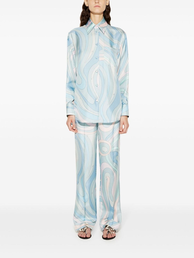 PUCCI all-over graphic print silk twill shirt outlook