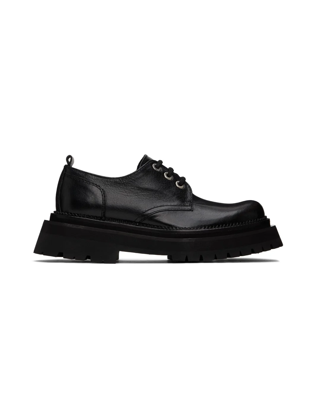 Black Calfskin Derbys - 1