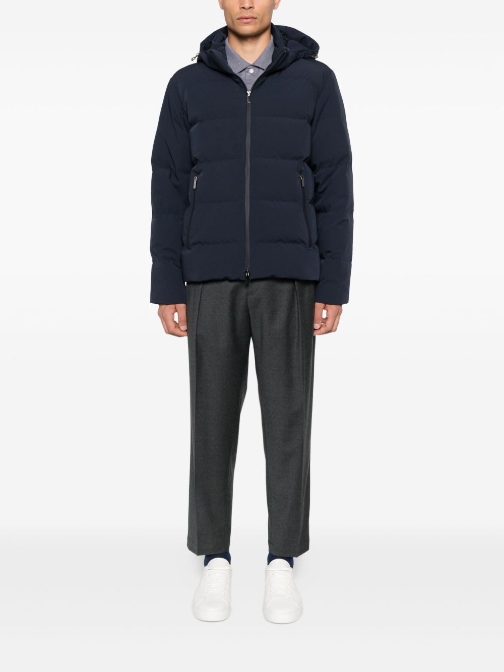 hooded quilted jacket - 2