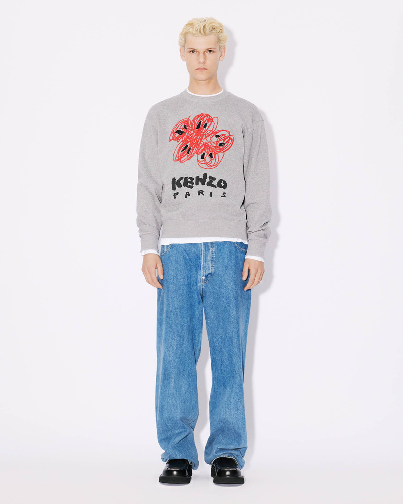 'KENZO Drawn Varsity' embroidered sweatshirt 5