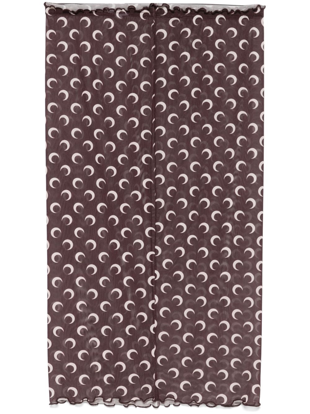 crescent moon-print midi skirt - 1