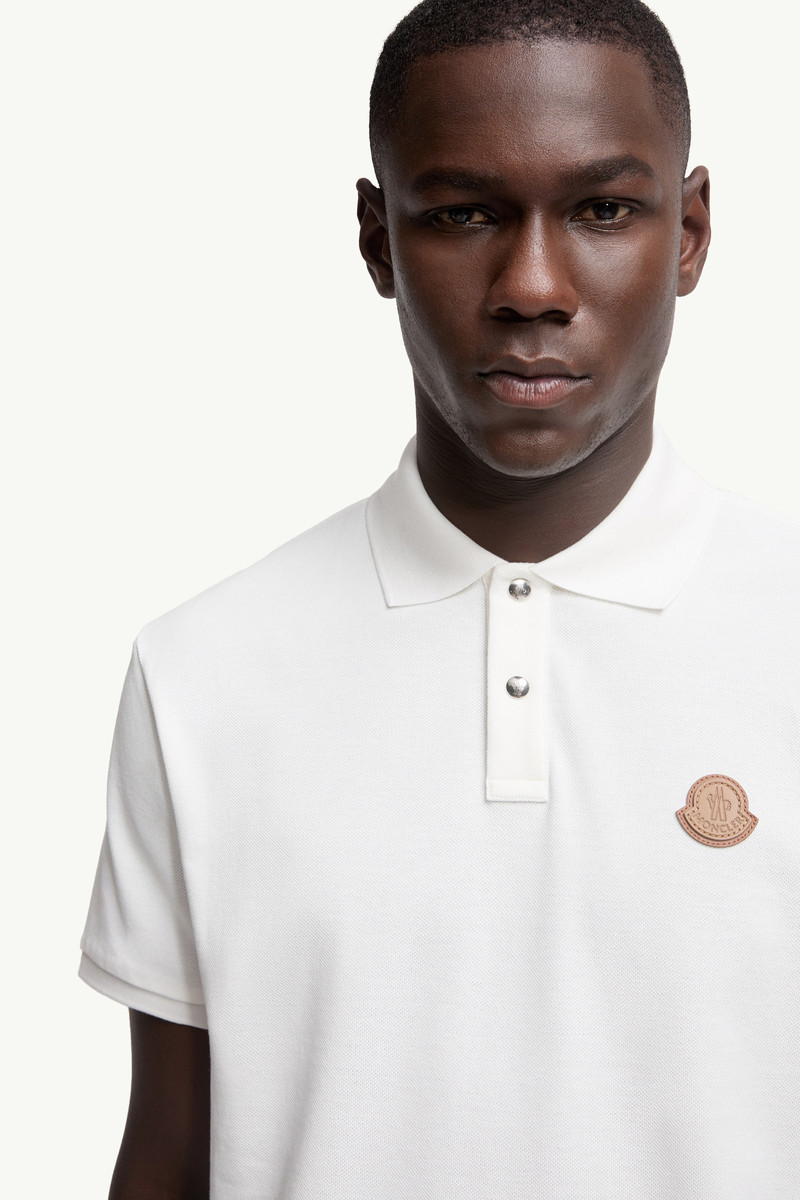 Logo Patch Cotton Piquet Polo Shirt 6