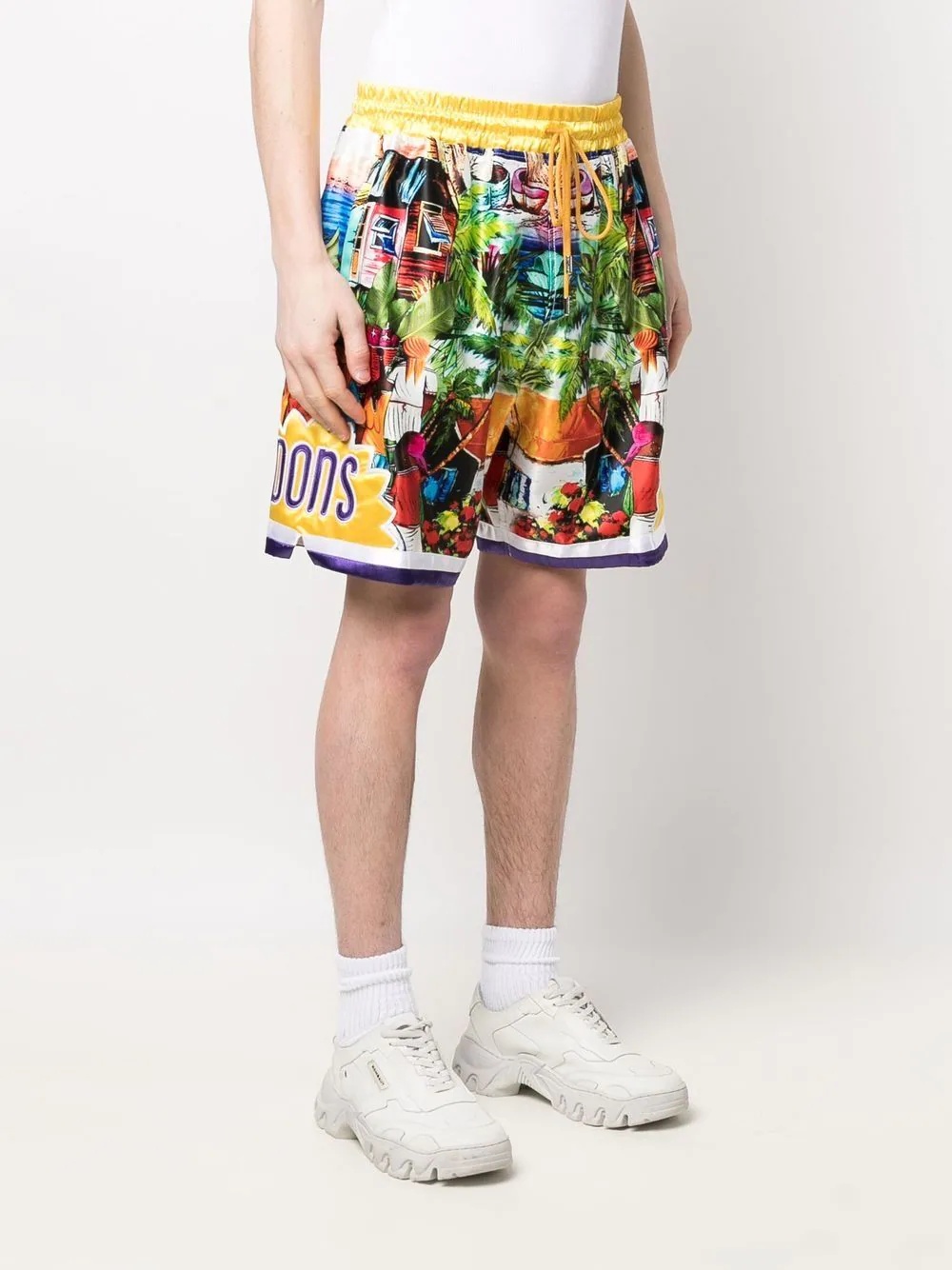 graphic-print shorts - 3