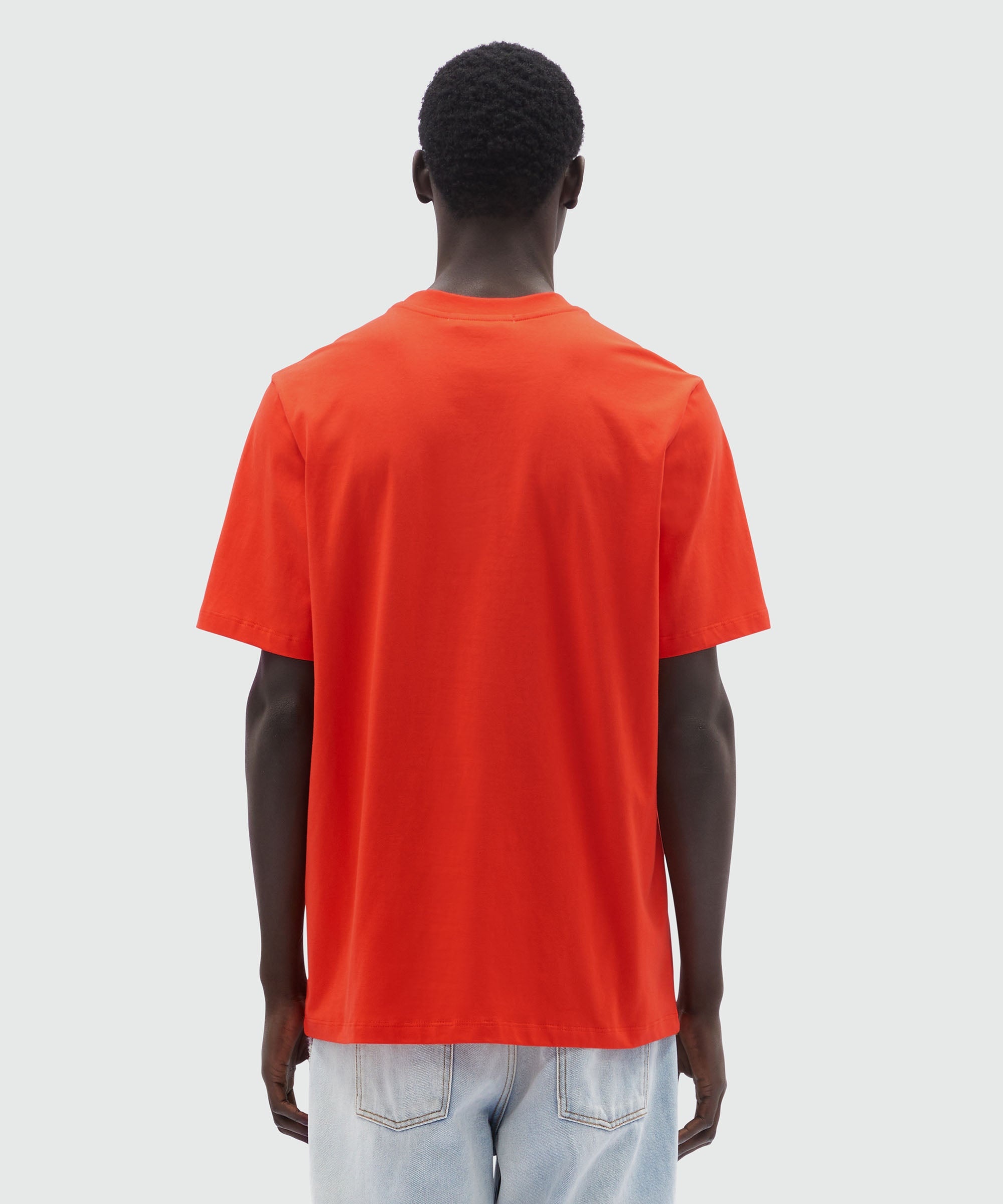 Coral jersey T-Shirt with brushed logo - 3