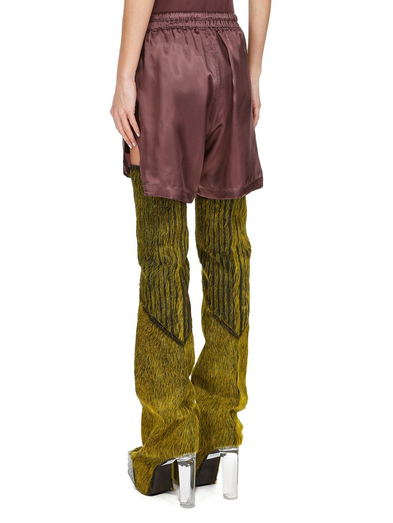 satin-finish drawstring-waistband shorts 3