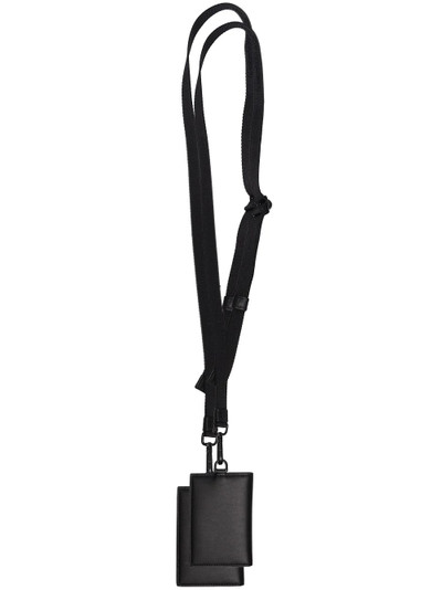 Alexander McQueen graffiti-logo lanyard cardholder outlook