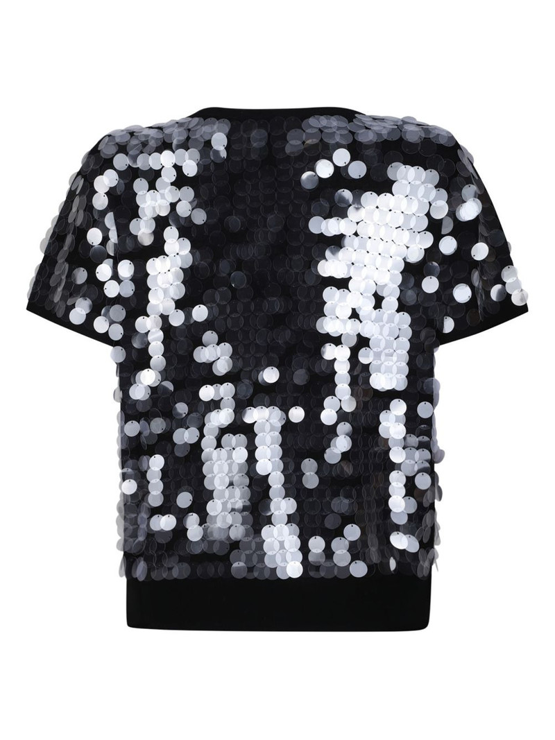 Max Mara sequin-embellished short-sleeve T-shirt outlook
