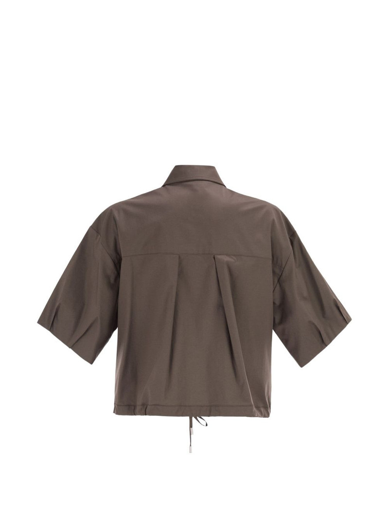 PESERICO short-sleeve cropped shirt outlook