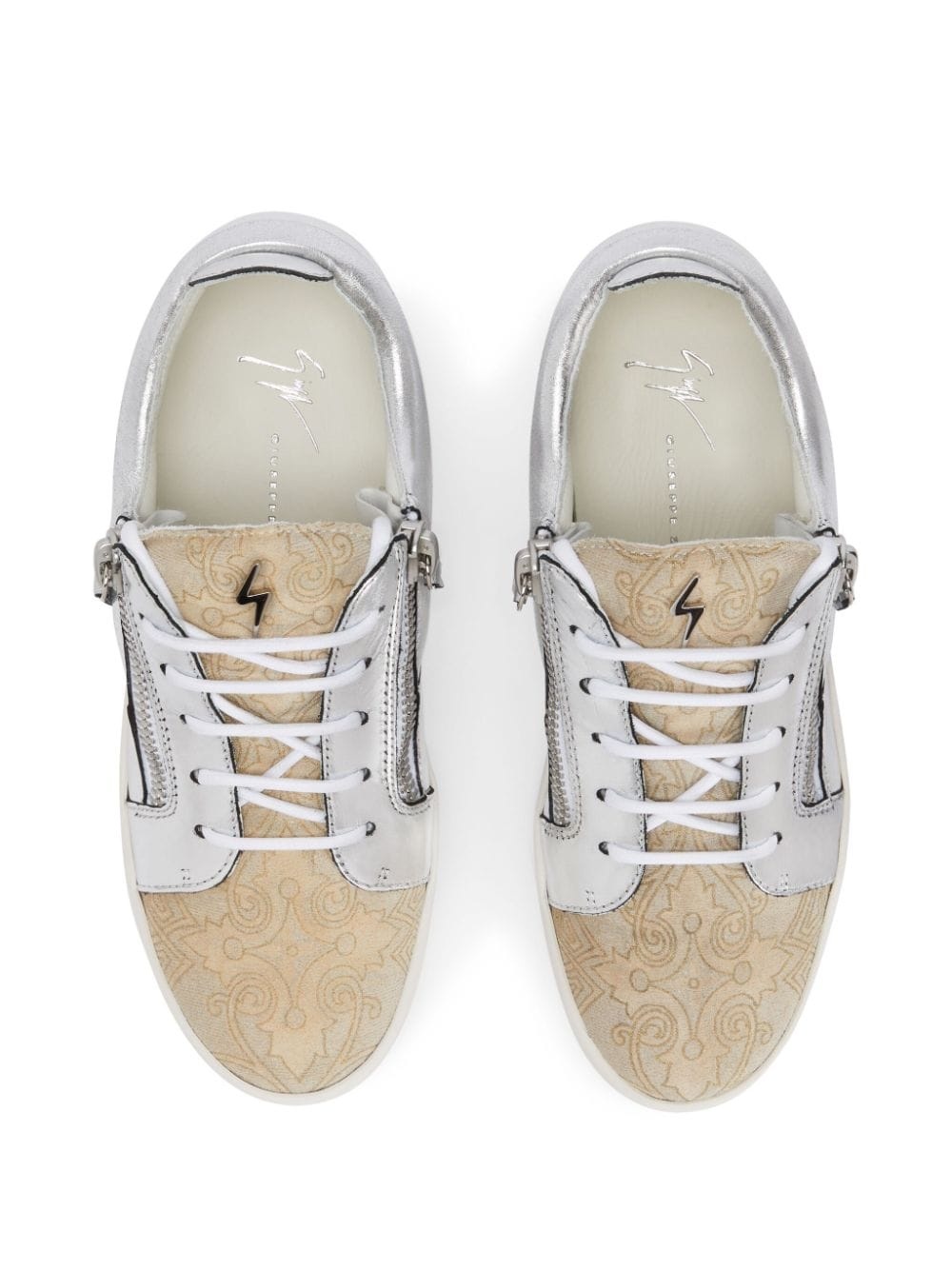 Nicki metallic leather sneakers - 4