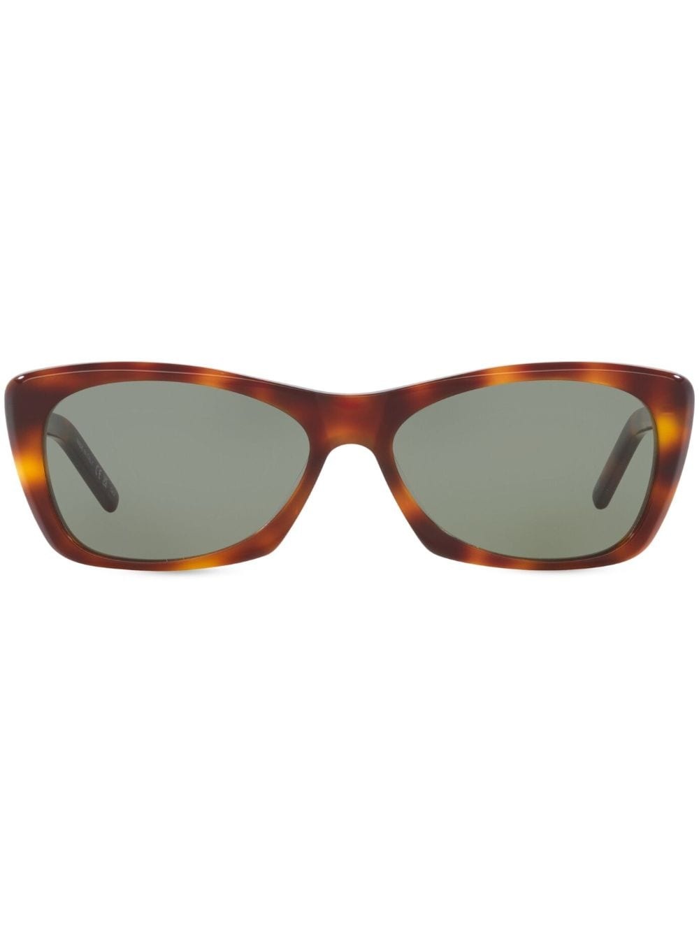 tortoiseshell rectangular sunglasses - 1