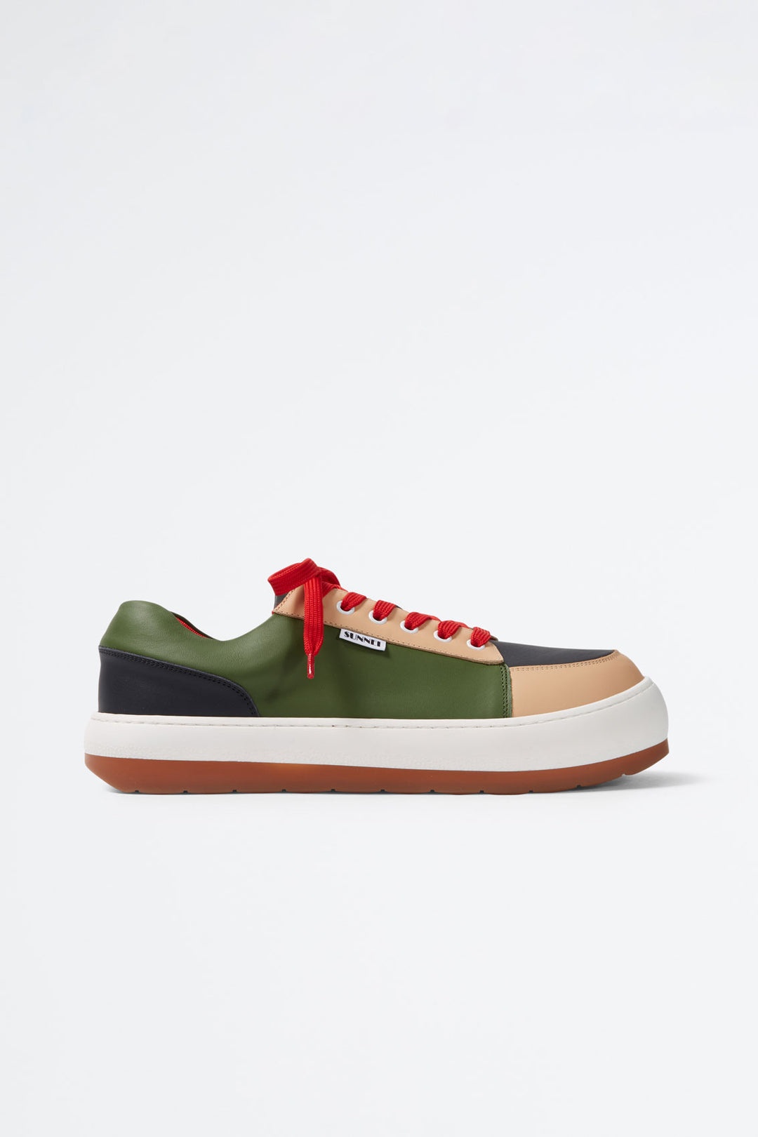 COLOR BLOCK LEATHER DREAMY SHOES - 1